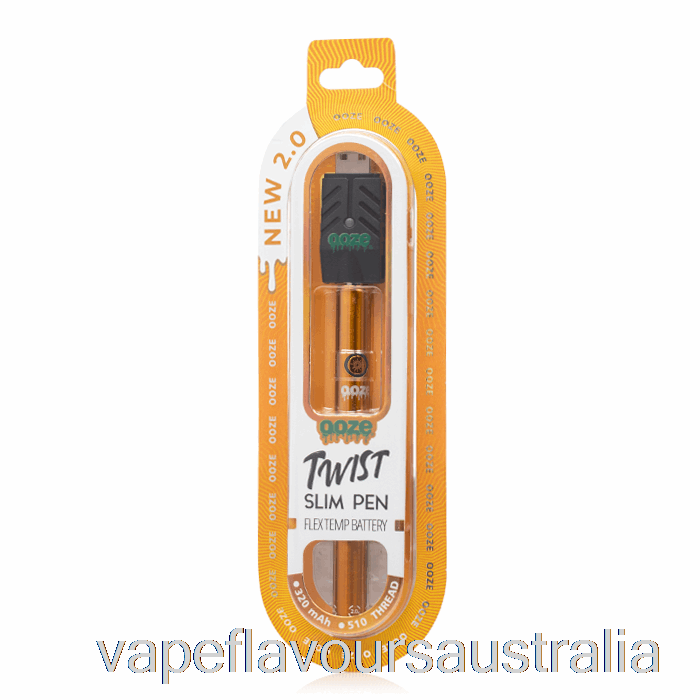 Vape Australia Ooze Slim Twist Pen 2.0 Flex Temp Battery Juicy Orange